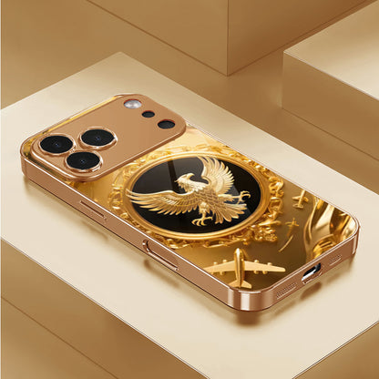 Golden Eagle Pattern Hard Case for iPhone