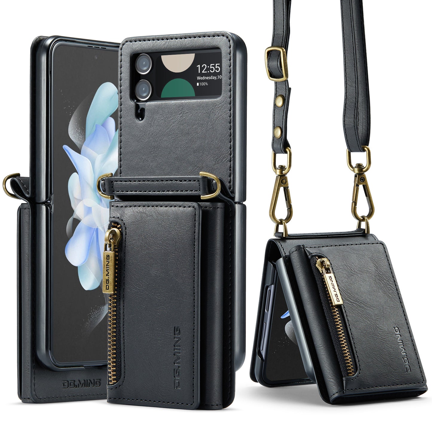 Magnetic Leather Wallet Case for Samsung Z Flip Series