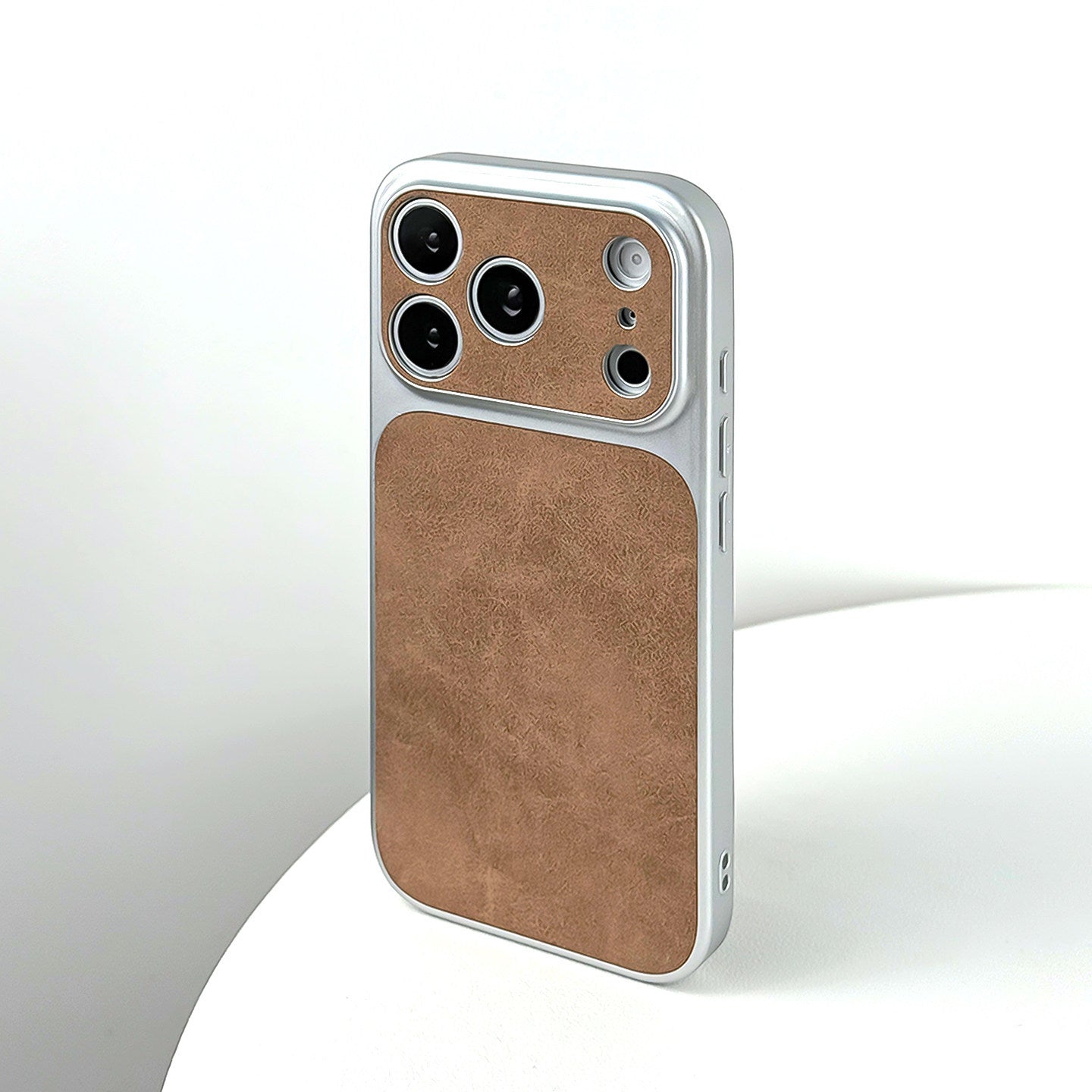 Lens Protection Suede Case for iPhone