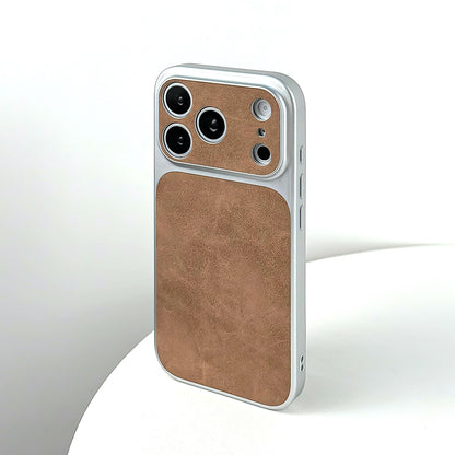 Lens Protection Suede Case for iPhone
