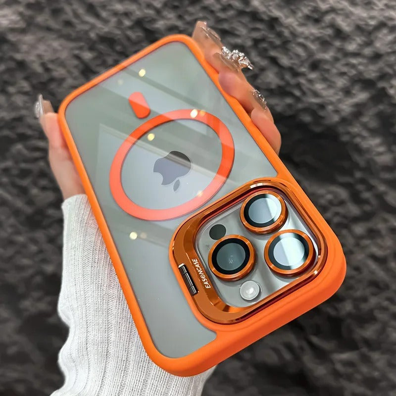 Lens Holder Transparent Case for iPhone