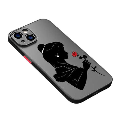 Rose Flower Translucent Matte Case for iPhone