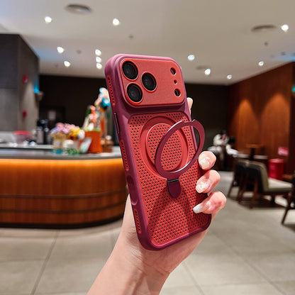 Cooling Mesh Stand Case for iPhone
