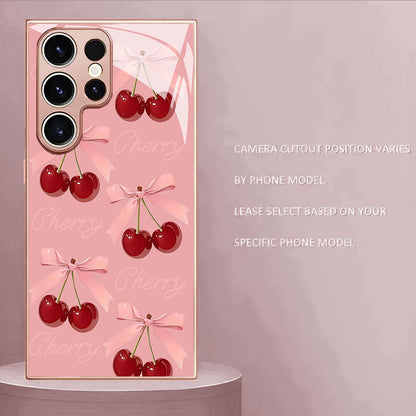 Cherry Bow Pattern Case for Samsung