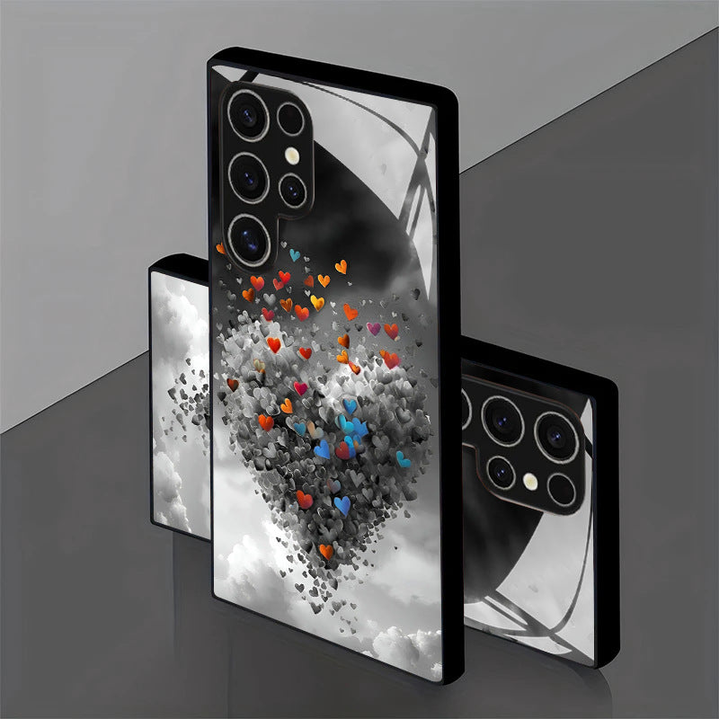 Colorful Heart Cloudy Hard Case for Samsung