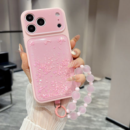 Wrist Strap Glitter Quicksand Case for iPhone