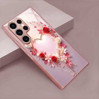 Love Rose Pattern Hard Case for Samsung