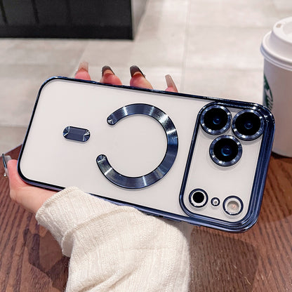 Lens Protection Plating Soft Case for iPhone