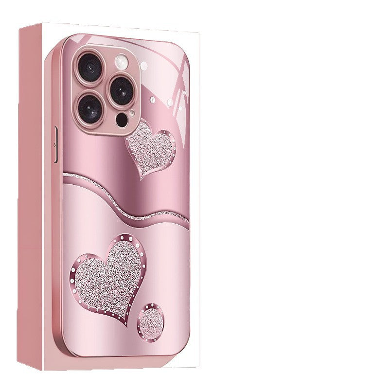 Curve Double Heart Hard Case for iPhone