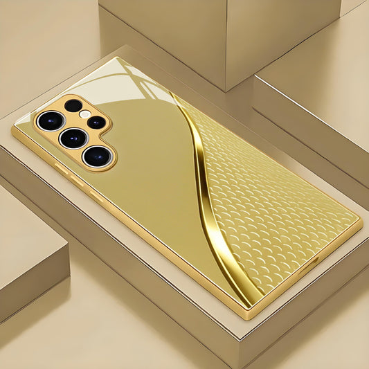 Golden Scale Pattern Hard Case for Samsung