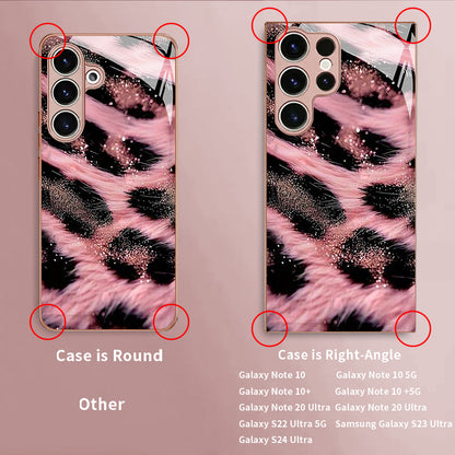 Pink Black Leopard-Print Hard Case for Samsung