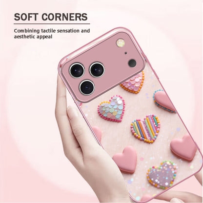 Love Heart Pattern Hard Case for iPhone