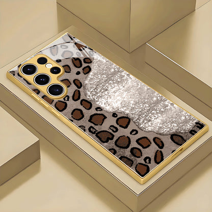 Shiny Leopard Print Pattern Hard Case for Samsung