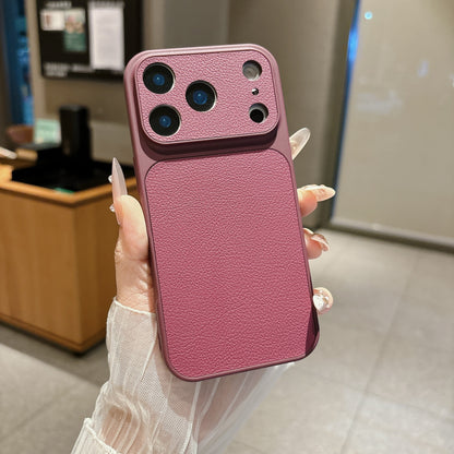 Solid Color Lychee Grain Case for iPhone