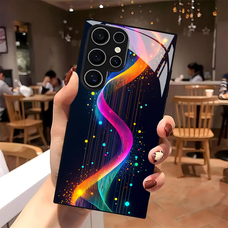 Cyber Neon Pattern Hard Case for Samsung