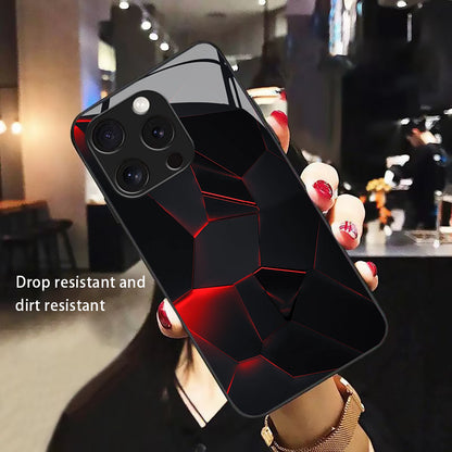 Geometric Red Light Hard Case for iPhone