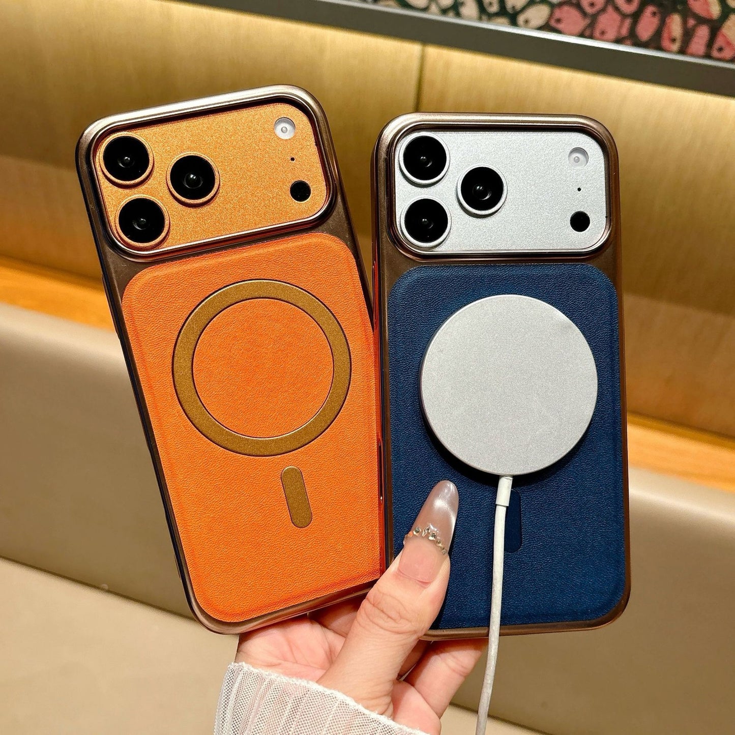 Leather Texture Matte Case for iPhone