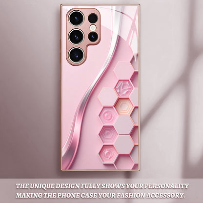 Curve Hexagonal Pattern Hard Case for Samsung