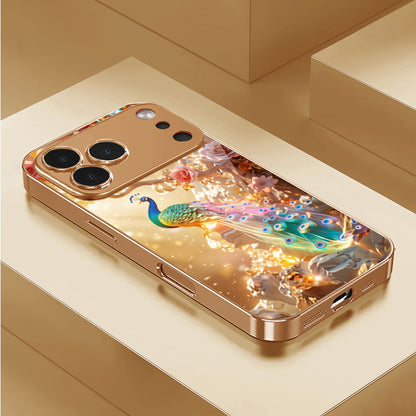 Colorful Peacock Pattern Hard Case for iPhone