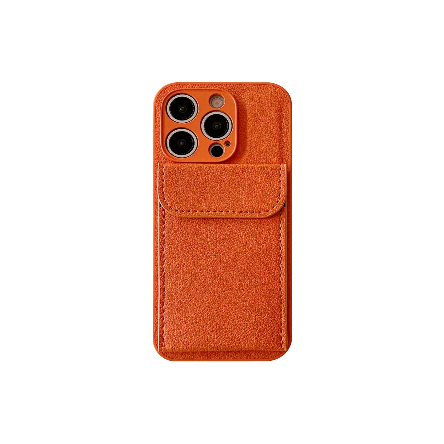 Litchi Grain Leather Wallet Case for iPhone