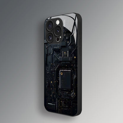 Chip Circuit Board Pattern Hard Case for iPhone
