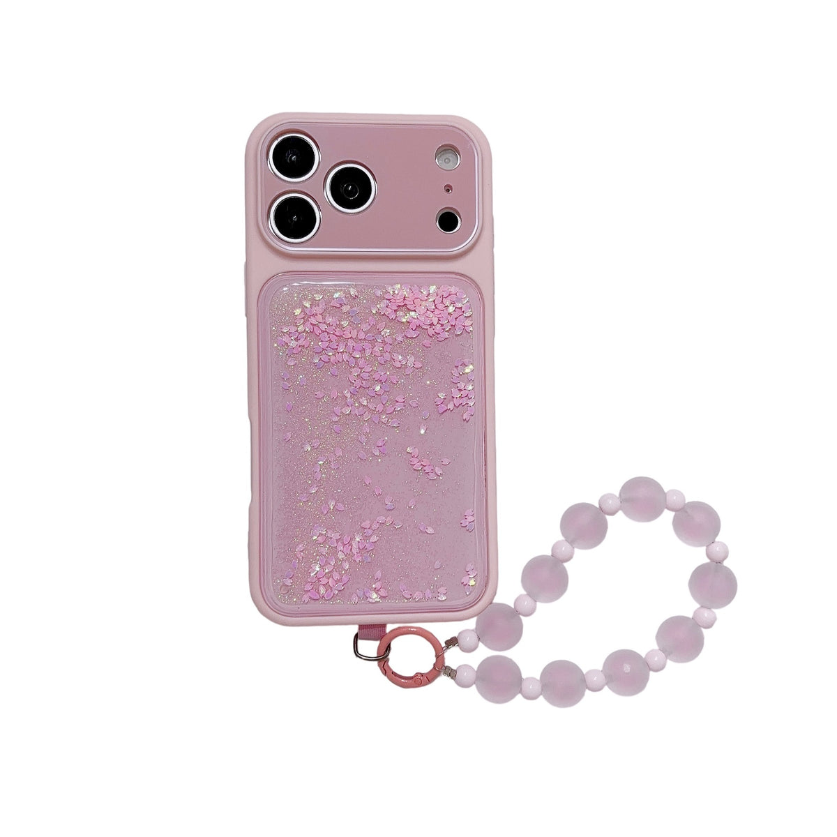 Wrist Strap Glitter Quicksand Case for iPhone
