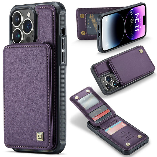 2 in 1 Magnetic Wallet Leather Case for iPhone