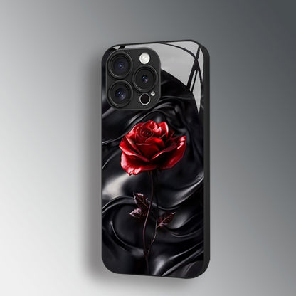 Red Rose Pattern Hard Case for iPhone