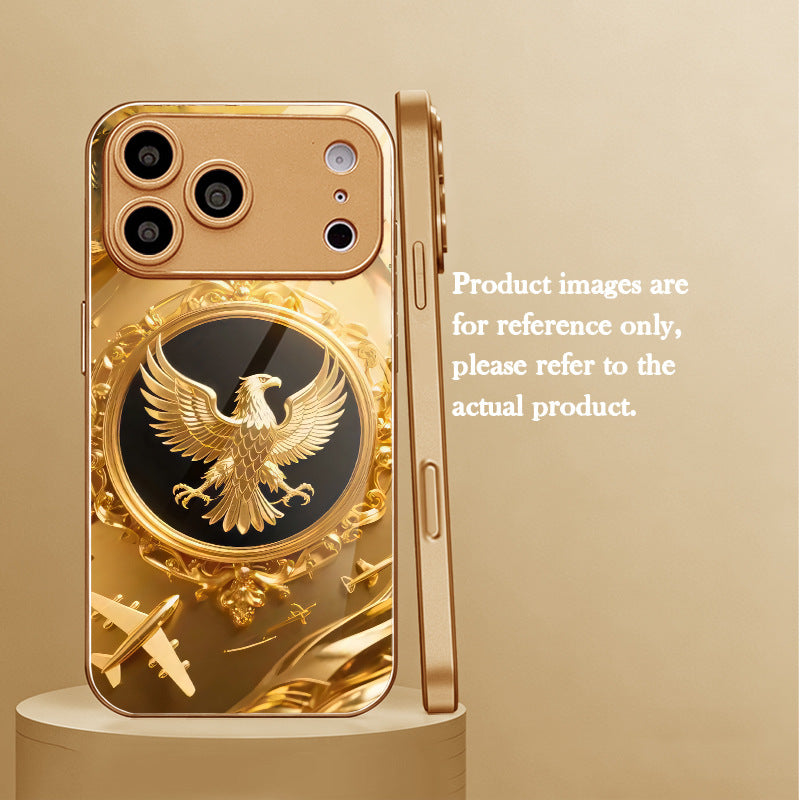 Golden Eagle Pattern Hard Case for iPhone