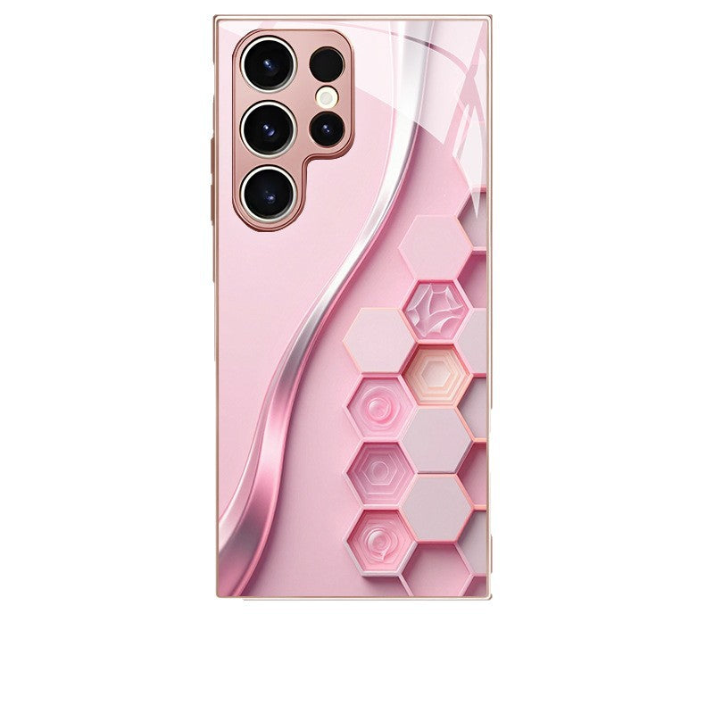 Curve Hexagonal Pattern Hard Case for Samsung