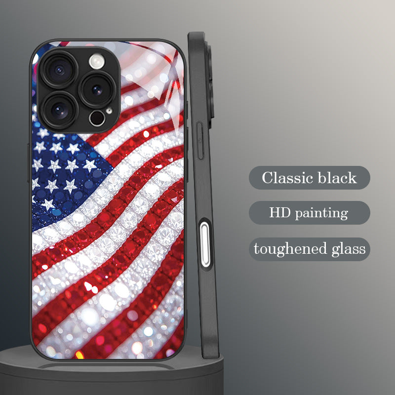 Bling Star-Spangled Banner Hard Case for iPhone