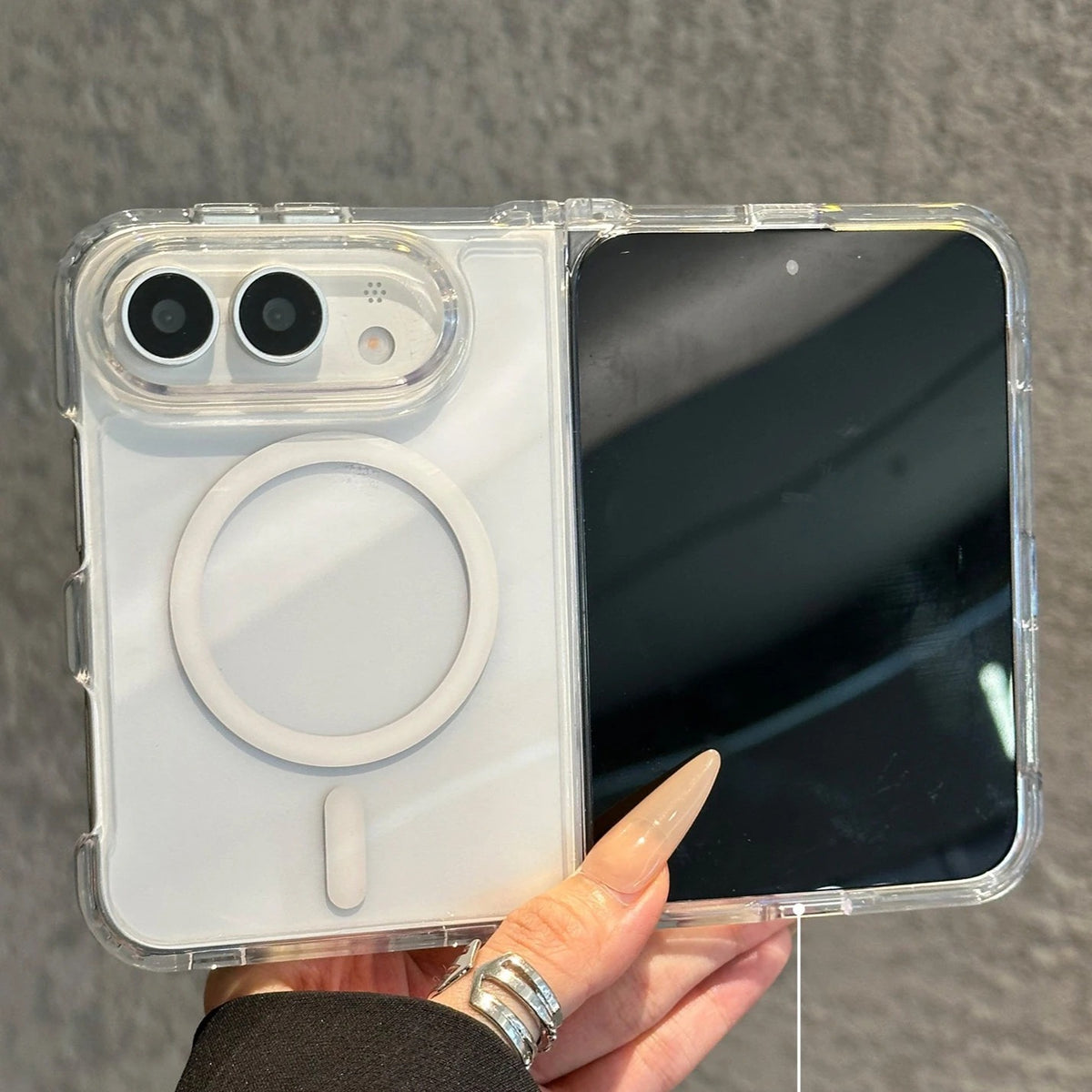 Transparent Shockproof Case for iPhone Duo