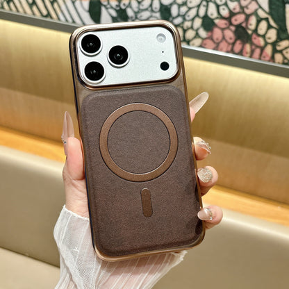 Leather Texture Matte Case for iPhone
