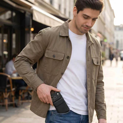 Litchi Grain Leather Wallet Case for iPhone