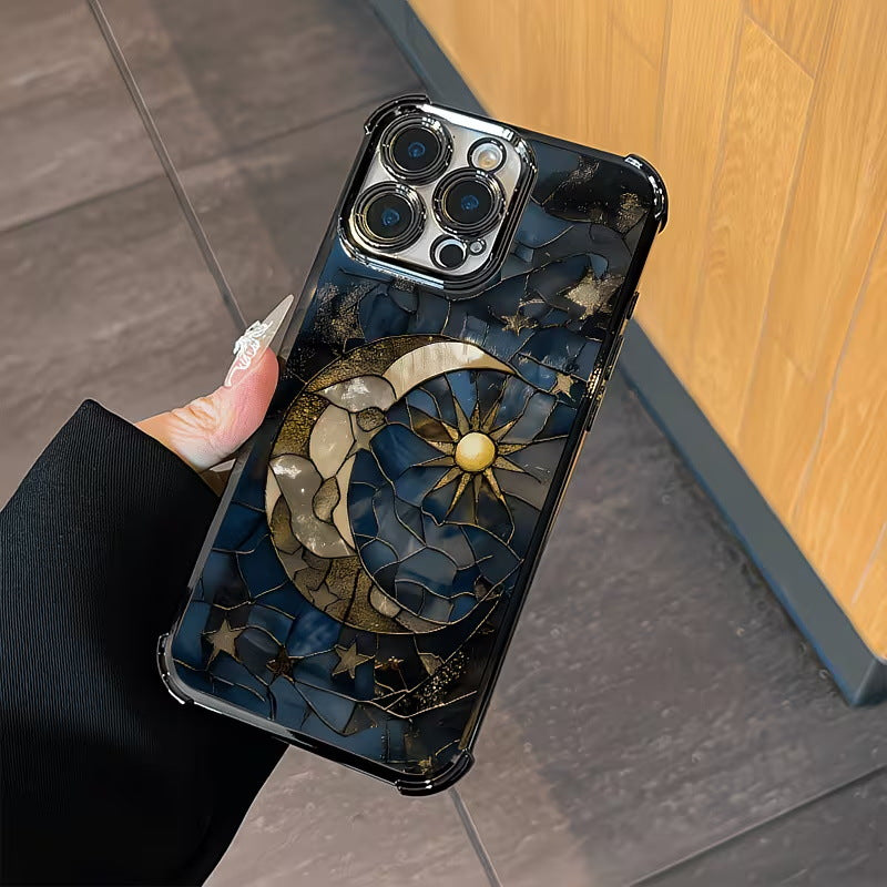 Star and Moon Airbag Shockproof Case for iPhone