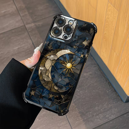 Star and Moon Airbag Shockproof Case for iPhone