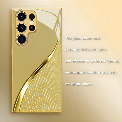 Golden Scale Pattern Hard Case for Samsung