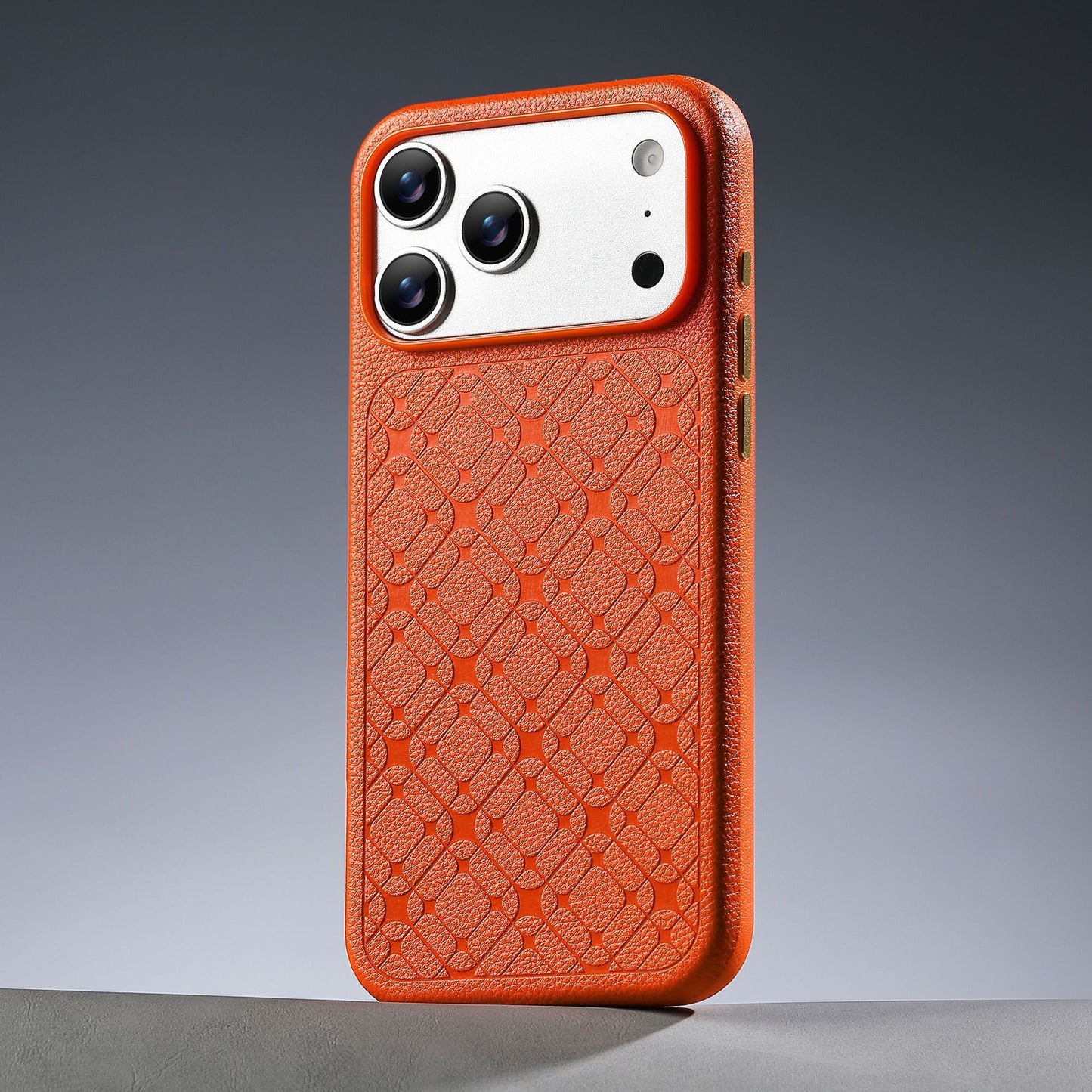 Starlight Lattice Leather Case for iPhone