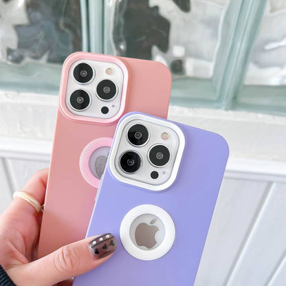 Frosted Solid Color Silicone Case for iPhone