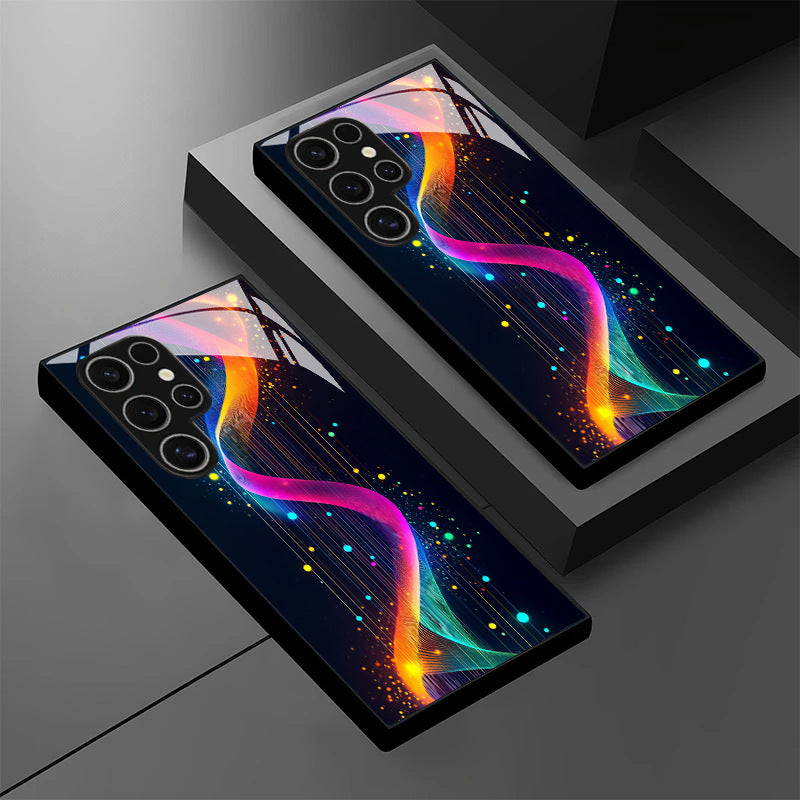 Cyber Neon Pattern Hard Case for Samsung