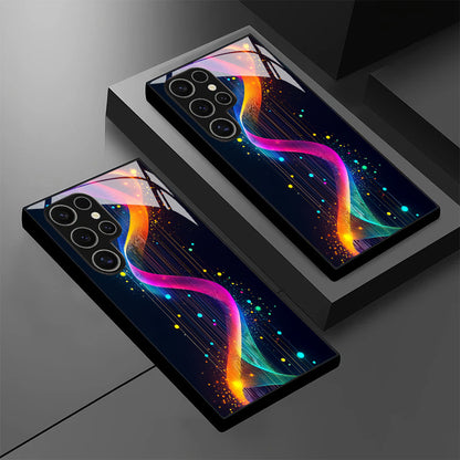 Cyber Neon Pattern Hard Case for Samsung