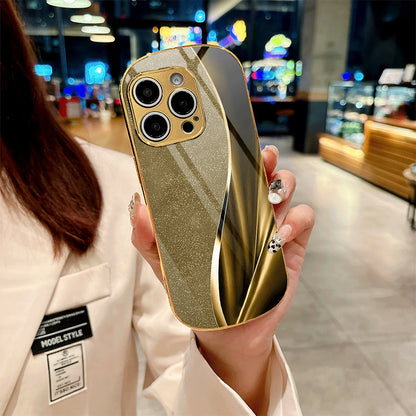 Oval Design Dazzle Color Flow Case For iPhone