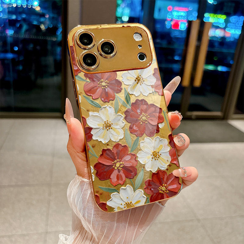 Flowers Pattern Hard Case for iPhone
