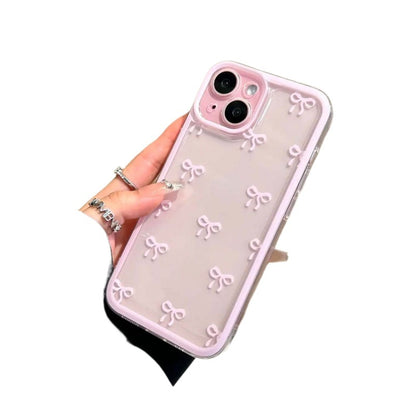 Small Bow Transparent Case for iPhone