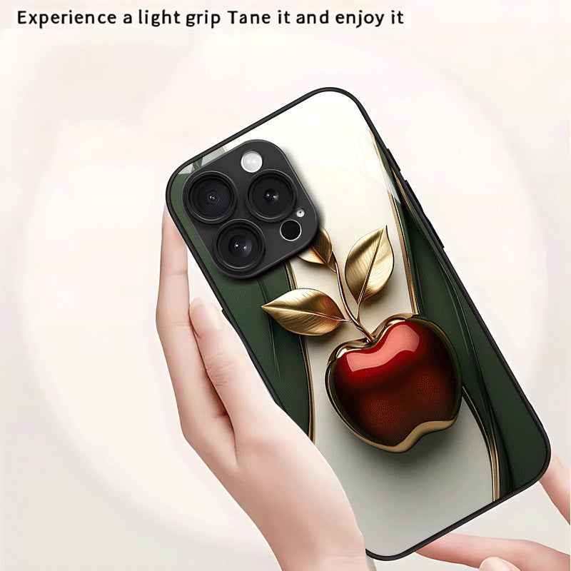 Three-Leaf Apple Hard Case for iPhone