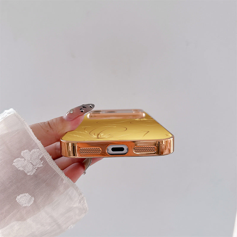 Minimalist Flower Pattern Hard Case for iPhone