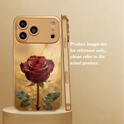 Dawn Rose Pattern Hard Case for iPhone