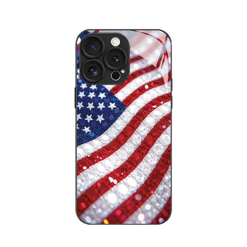 Bling Star-Spangled Banner Hard Case for iPhone