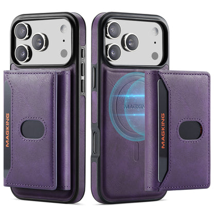 2 in 1 Magnetic Leather Wallet Case for iPhone
