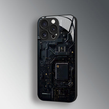 Chip Circuit Board Pattern Hard Case for iPhone